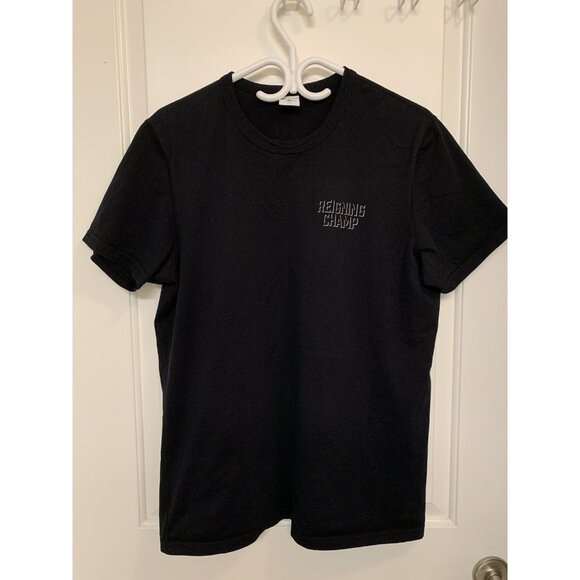 Reigning Champ Black T Shirt Men’s Large Made In Canada 100% Cotton - Picture 1 of 8